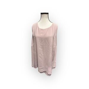Women’s Love & Legend Layered Sheer Light Pink Top 1X 14